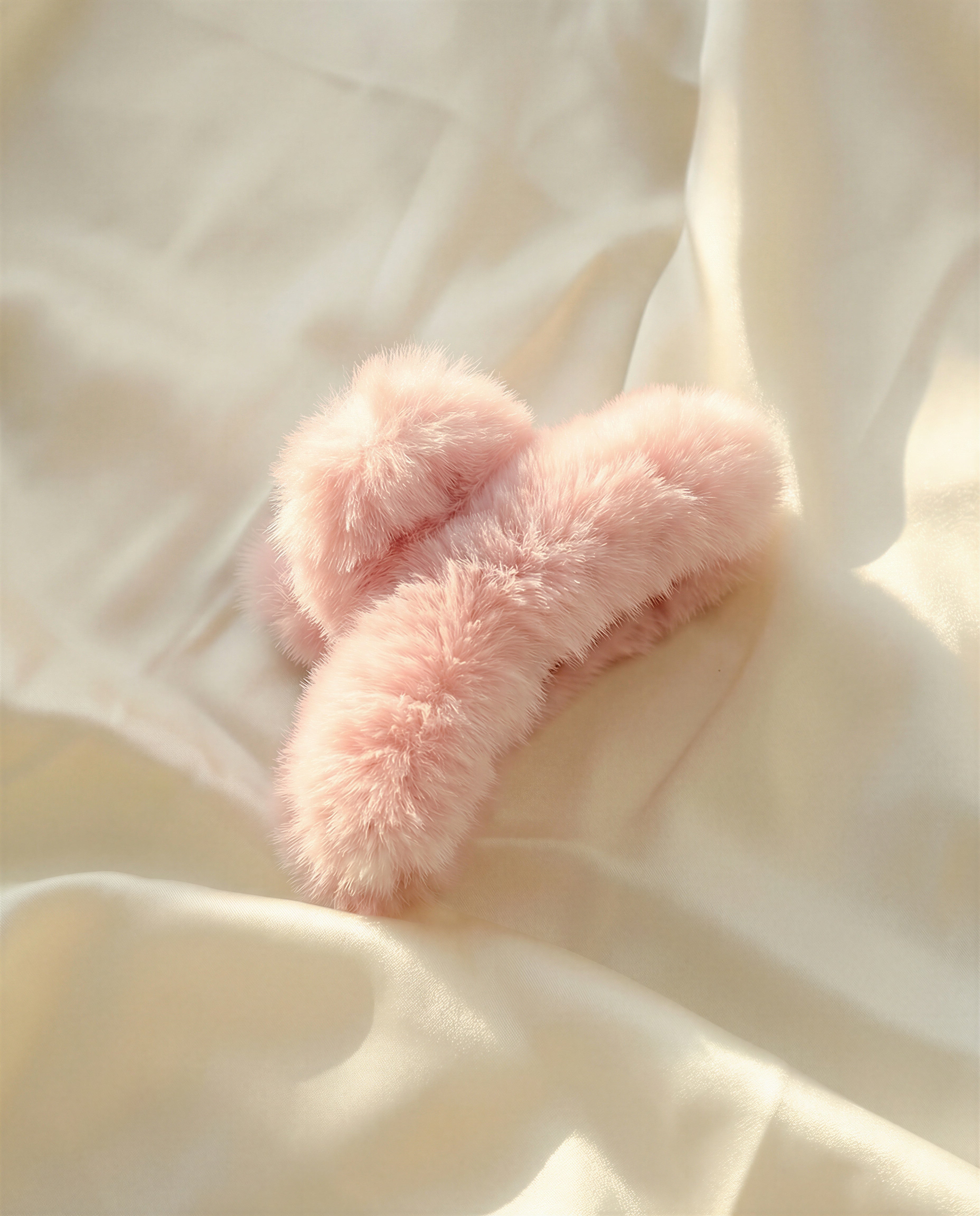 BIG FLOOFY CLIP IN PINK SUGAR